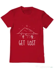 Tricou ADLER barbat Get lost Rosu