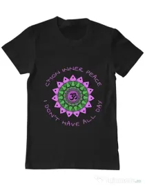 Tricou ADLER barbat C’mon inner peace Negru