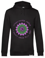 Hoodie barbat cu gluga C’mon inner peace Negru