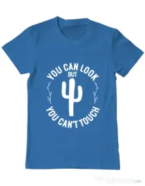 Tricou ADLER barbat You can’t touch Albastru azuriu