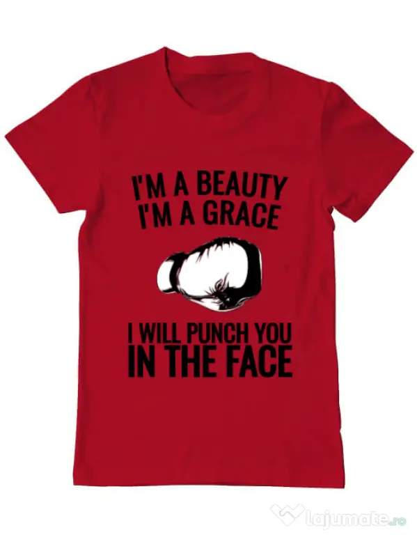 Tricou ADLER barbat I am a grace Rosu