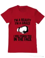 Tricou ADLER barbat I am a grace Rosu