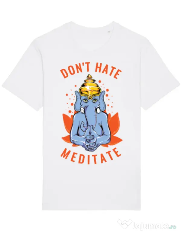 Tricou STANLEY STELLA barbat Don’t hate Alb