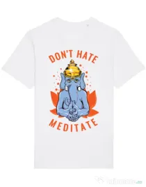 Tricou STANLEY STELLA barbat Don’t hate Alb