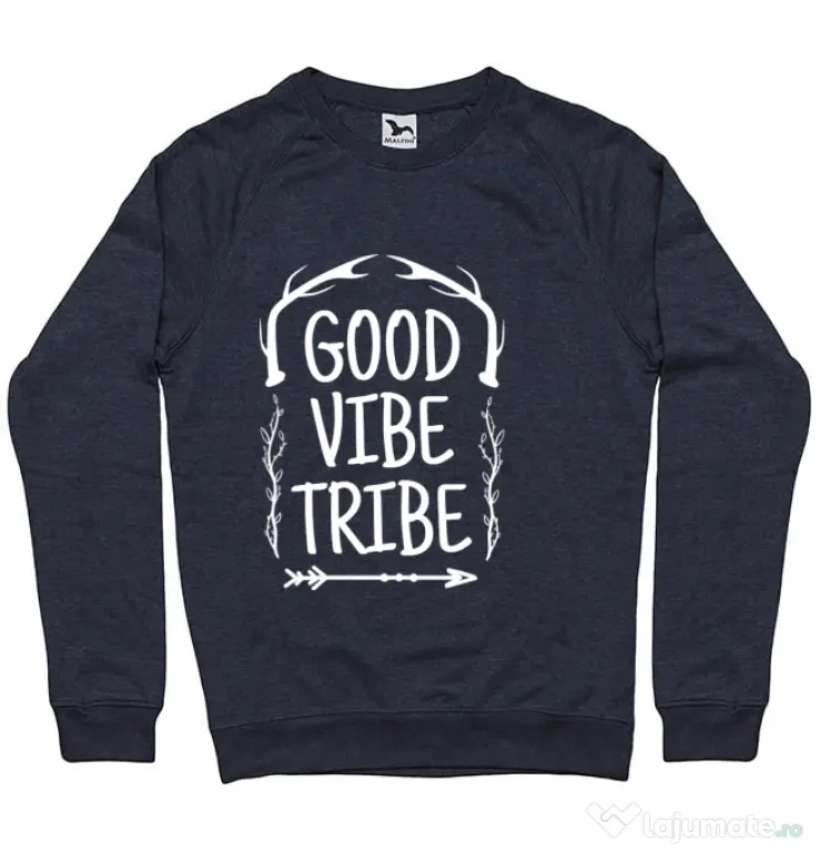 Bluza ADLER barbat Good vibe tribe Denim inchis