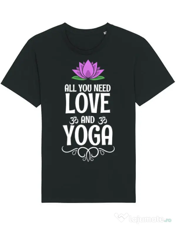 Tricou STANLEY STELLA barbat Love and yoga Negru