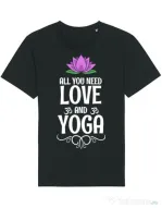 Tricou STANLEY STELLA barbat Love and yoga Negru