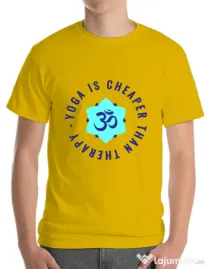 Tricou ADLER barbat Yoga is cheaper Galben