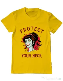 Tricou ADLER barbat Protect your neck Galben