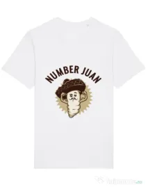 Tricou STANLEY STELLA barbat Number Juan Alb
