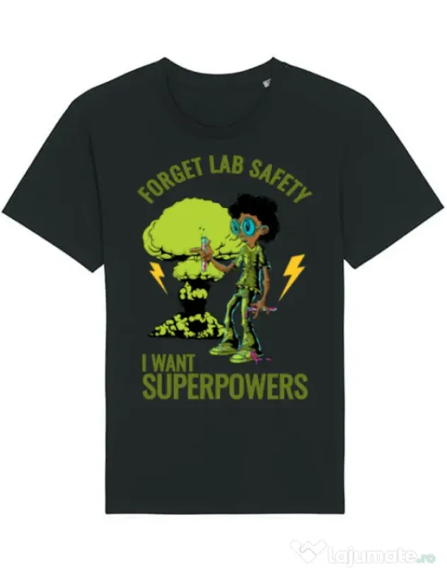Tricou STANLEY STELLA barbat I want superpowers Negru