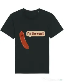Tricou STANLEY STELLA barbat I’m the wurst Negru