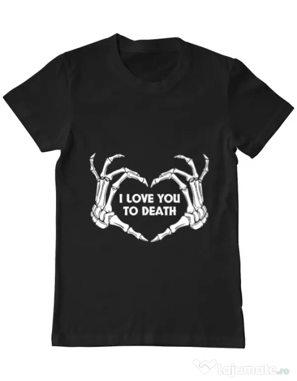 Tricou ADLER barbat Love you to death Negru