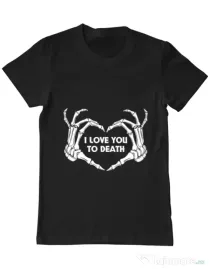 Tricou ADLER barbat Love you to death Negru