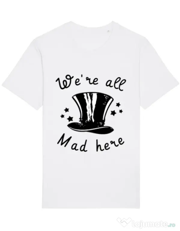 Tricou STANLEY STELLA barbat We’re all mad here Alb