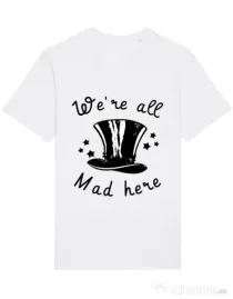 Tricou STANLEY STELLA barbat We’re all mad here Alb