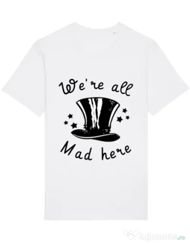 Tricou STANLEY STELLA barbat We’re all mad here Alb