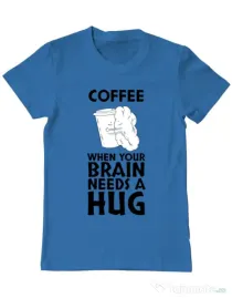 Tricou ADLER barbat Coffee Albastru azuriu