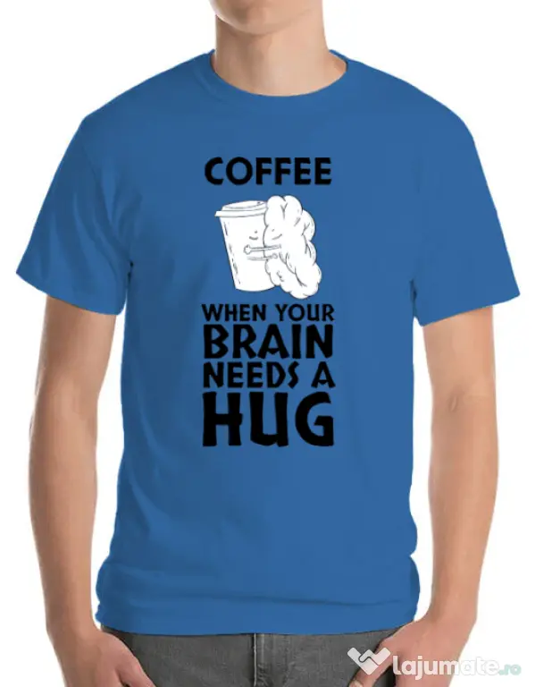 Tricou ADLER barbat Coffee Albastru azuriu
