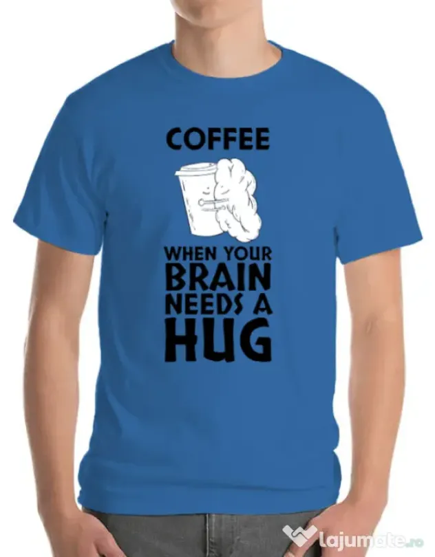 Tricou ADLER barbat Coffee Albastru azuriu