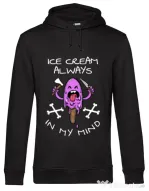 Hoodie barbat cu gluga Always in my mind Negru