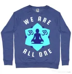 Bluza ADLER barbat We are all one Albastru melanj