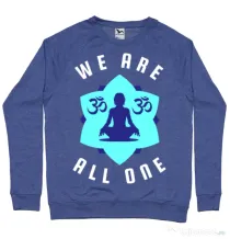 Bluza ADLER barbat We are all one Albastru melanj