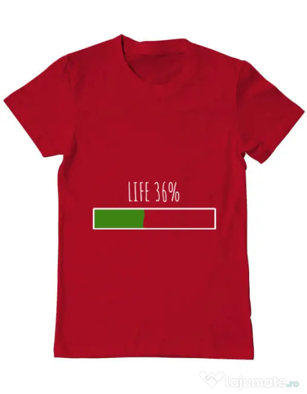 Tricou ADLER barbat Life Rosu