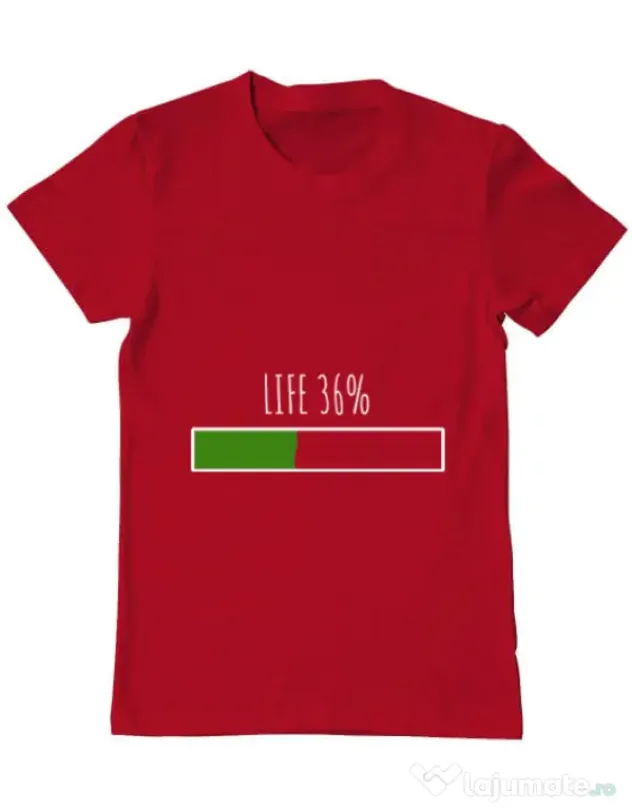 Tricou ADLER barbat Life Rosu