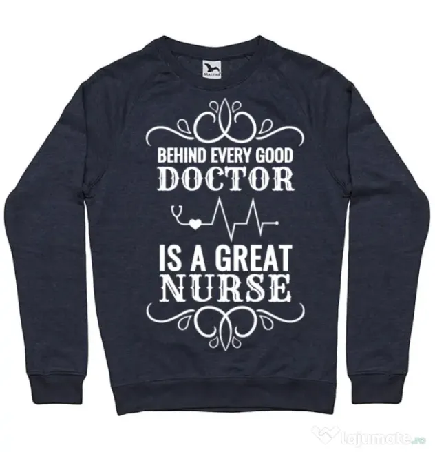 Bluza ADLER barbat Great nurse Denim inchis