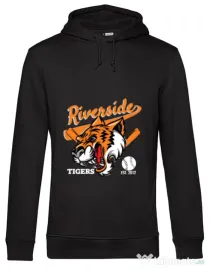 Hoodie barbat cu gluga Tigers team Negru