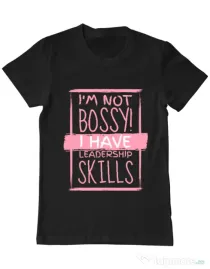 Tricou ADLER barbat I’m not bossy Negru