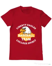 Tricou ADLER barbat Liberty eagles Rosu