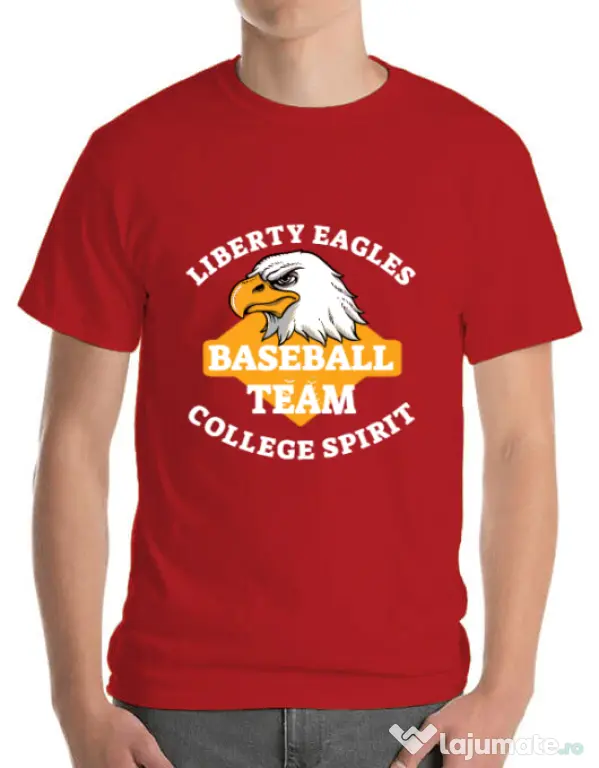 Tricou ADLER barbat Liberty eagles Rosu