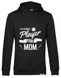 Hoodie barbat cu gluga My favorite player Negru
