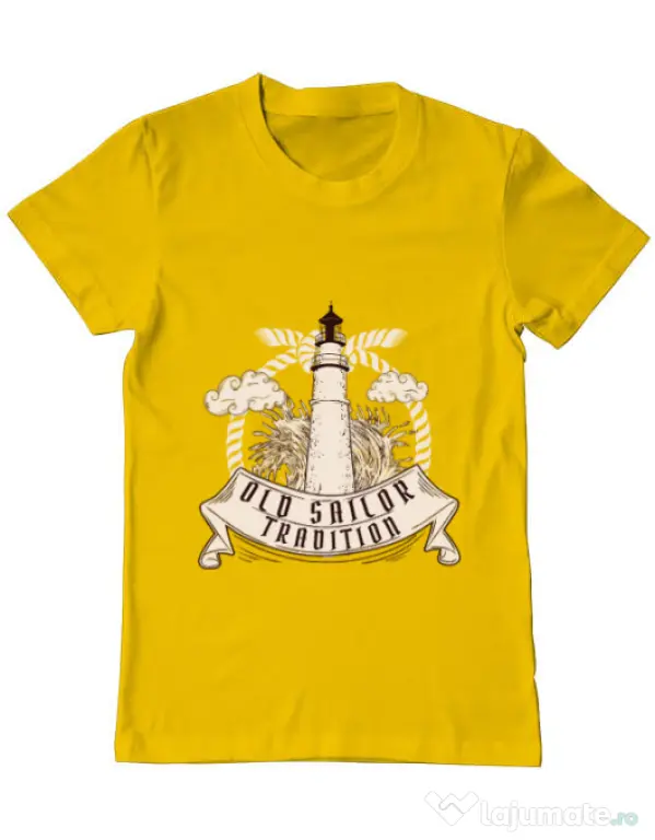 Tricou ADLER barbat Tradition Galben