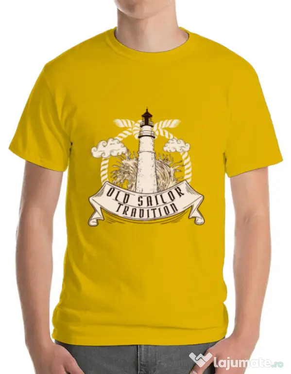 Tricou ADLER barbat Tradition Galben