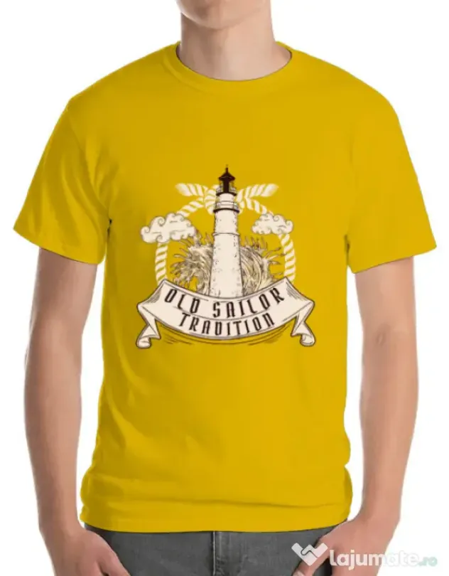 Tricou ADLER barbat Tradition Galben