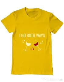 Tricou ADLER barbat I go both ways Galben