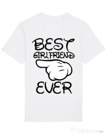 Tricou STANLEY STELLA barbat Best girlfriend ever Alb