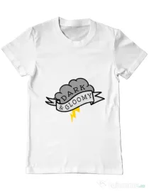 Tricou ADLER barbat Dark and gloomy Alb