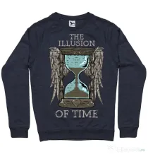 Bluza ADLER barbat The illusion of time Denim inchis