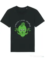 Tricou STANLEY STELLA barbat Chicks love vegans Negru