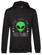 Hoodie barbat cu gluga Too cute Negru