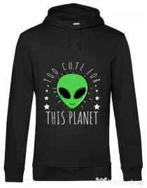 Hoodie barbat cu gluga Too cute Negru