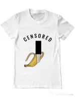 Tricou ADLER barbat Censored Alb