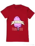 Tricou ADLER barbat Sweeter than you Rosu