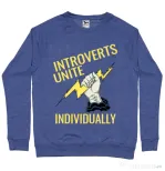 Bluza ADLER barbat Introverts unite Albastru melanj