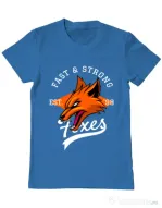 Tricou ADLER barbat Fast and strong Albastru azuriu