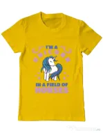 Tricou ADLER barbat Just a unicorn Galben